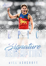 2025 AFL Footy Stars Hobby EPIC Black Signature Redemption Submission