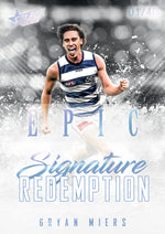 2025 AFL Footy Stars Hobby EPIC Black Signature Redemption Submission