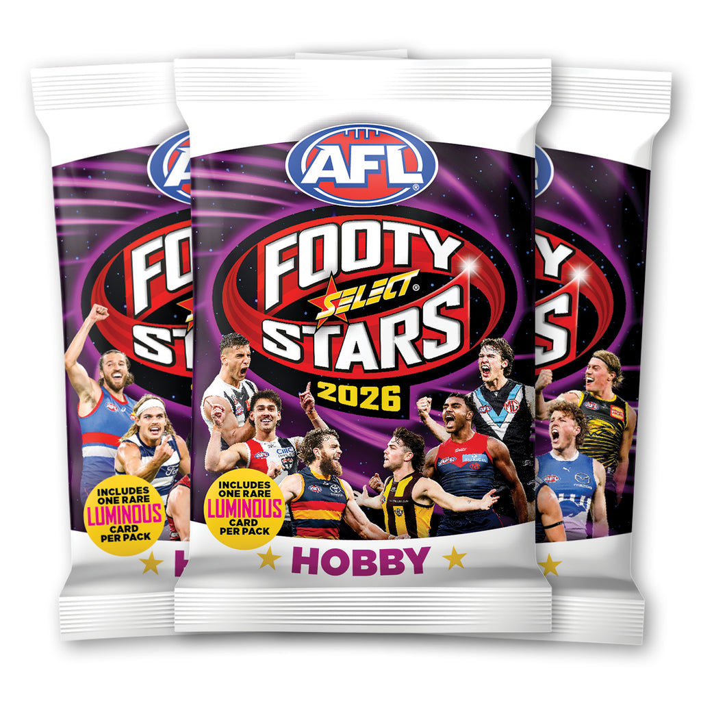2026 AFL Footy Stars Hobby Box (18 Packs) – Select Cards