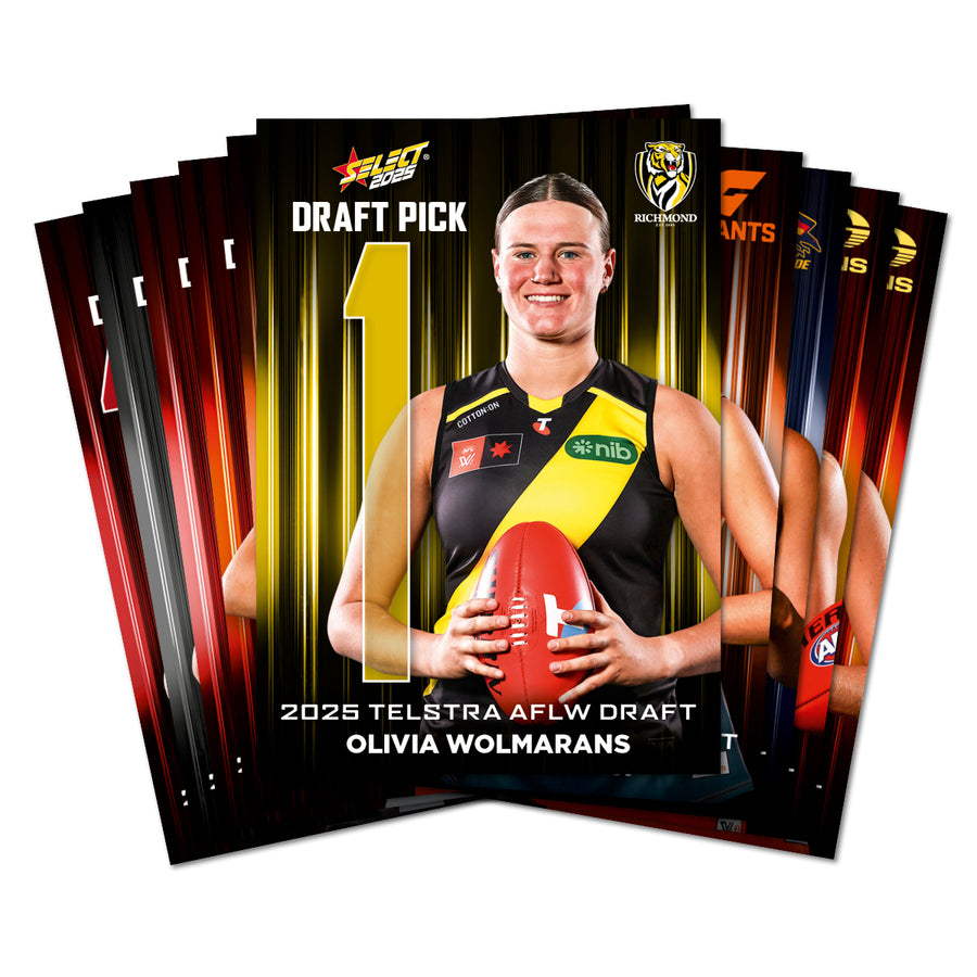 2025 AFLW Draft Pick Cards