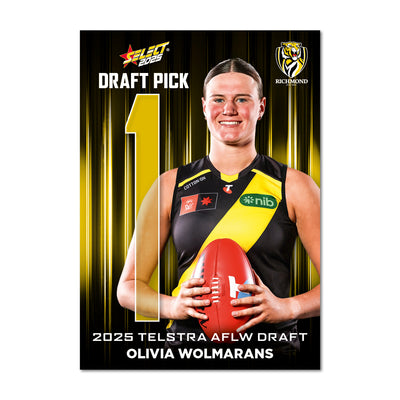 2025 AFLW Draft Pick Cards