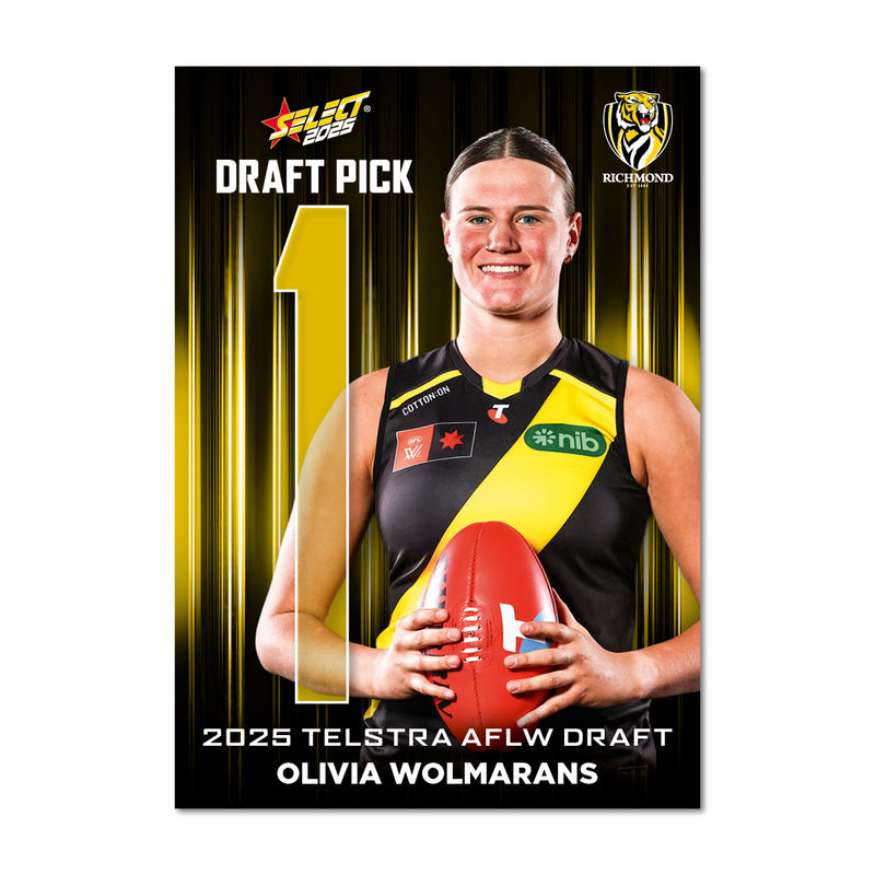 2025 AFLW Draft Pick Cards