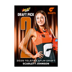2025 AFLW Draft Pick Cards
