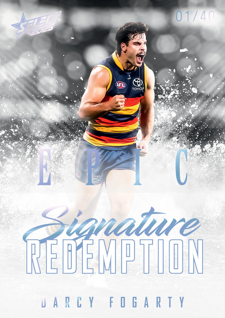 2025 AFL Footy Stars Hobby EPIC Black Signature Redemption Submission
