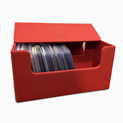 Select Card Armour Elite 120 Toploader Storage Box (Red)