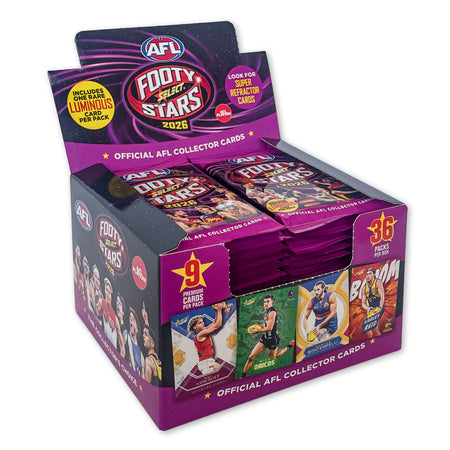 2026 AFL Footy Stars Cards Sealed Box (36 Packs)