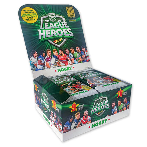 2026 NRL League Heroes Hobby Box (18 Packs)
