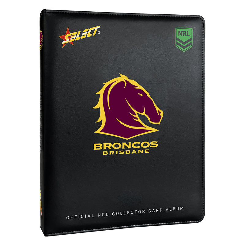 Official NRL Brisbane Broncos Collector Card Album