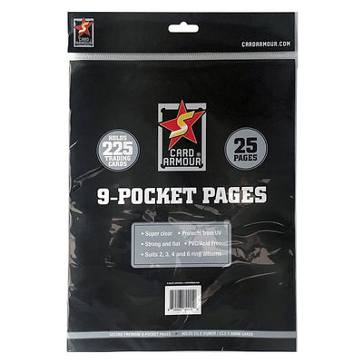 9 Pocket Pages for Card Albums (25 pack)
