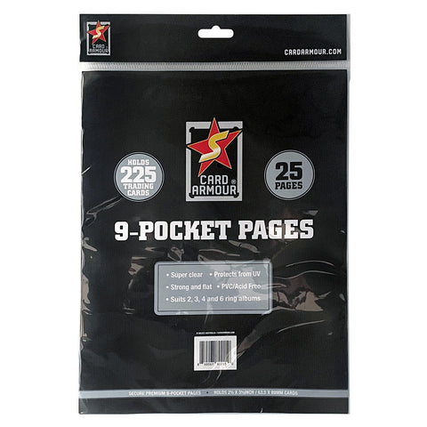 9 Pocket Pages for Card Albums (25 pack)