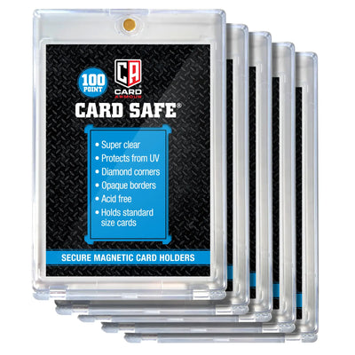 5 Pack of Card Safe 100pt Magnetic Card Holders
