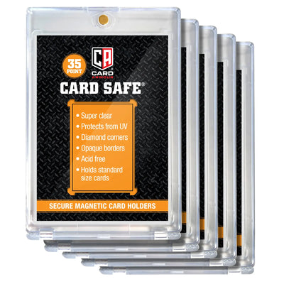 5 Pack of 35pt Magnetic Card Holders Card Armour