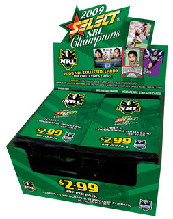 2009 NRL Champions Collector Cards Sealed Hobby Box (36 Packs)