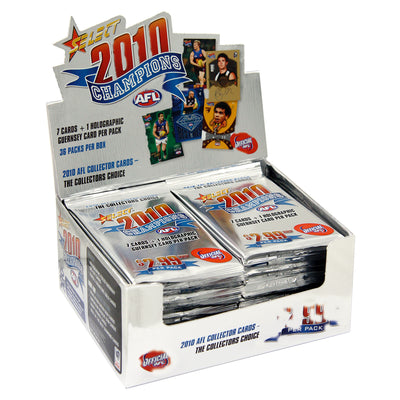 2010 AFL Champions Collector Cards Sealed Box (36 Packs)