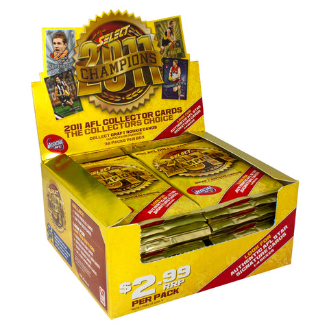 2011 AFL Champions Collector Cards Sealed Box (36 Packs)